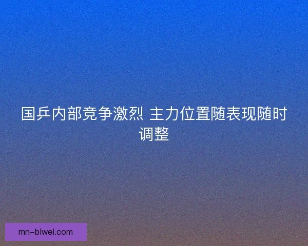 国乒内部竞争激烈 主力位置随表现随时调整